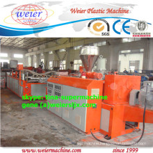 three layers pmma/asa pvc corrugated roof making machine